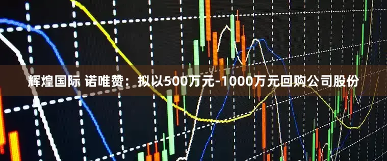 辉煌国际 诺唯赞：拟以500万元-1000万元回购公司股份